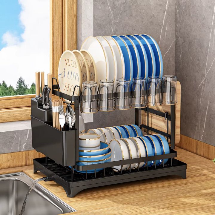 FlowDry™ Premium 2-Tier Dish Rack