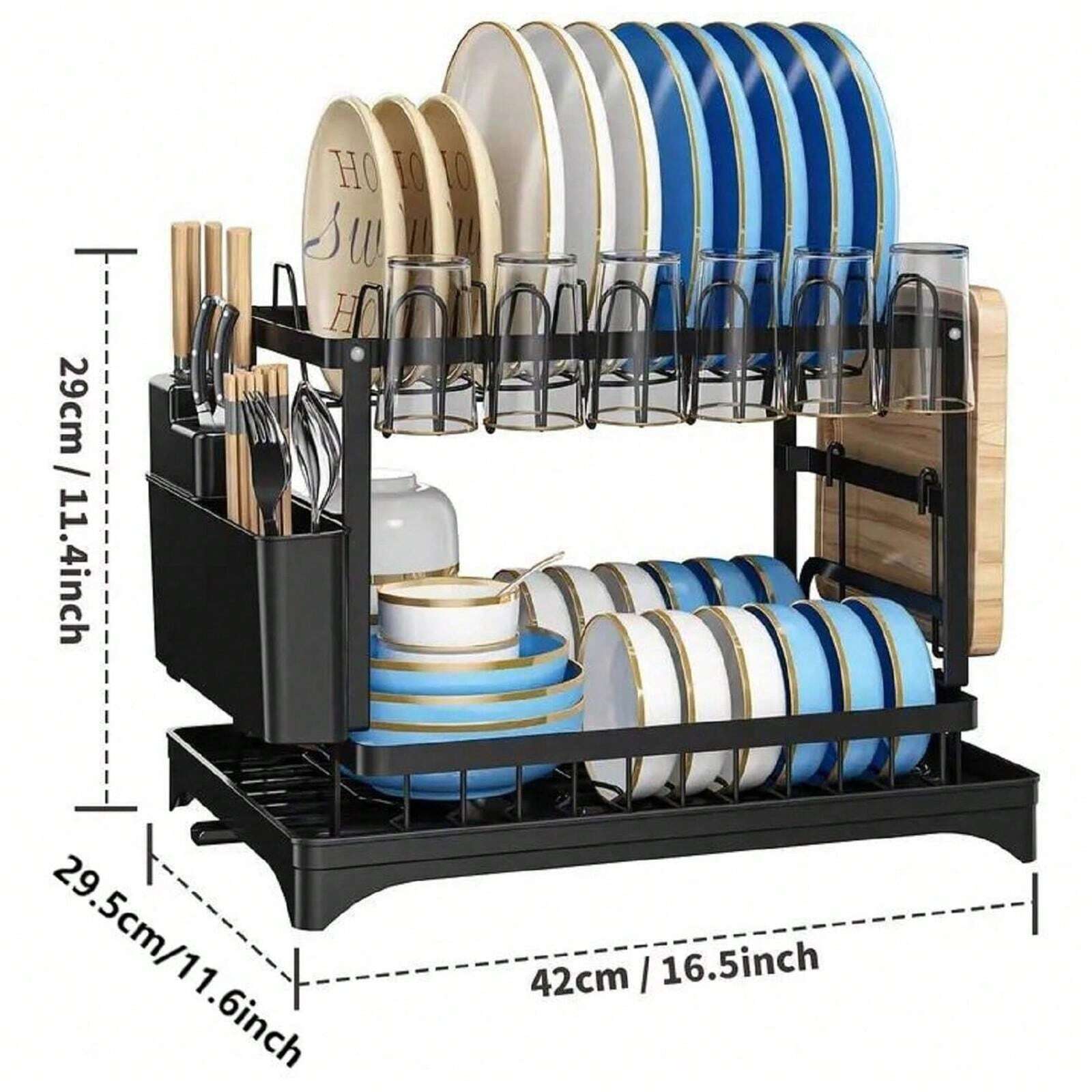 FlowDry™ Premium 2-Tier Dish Rack