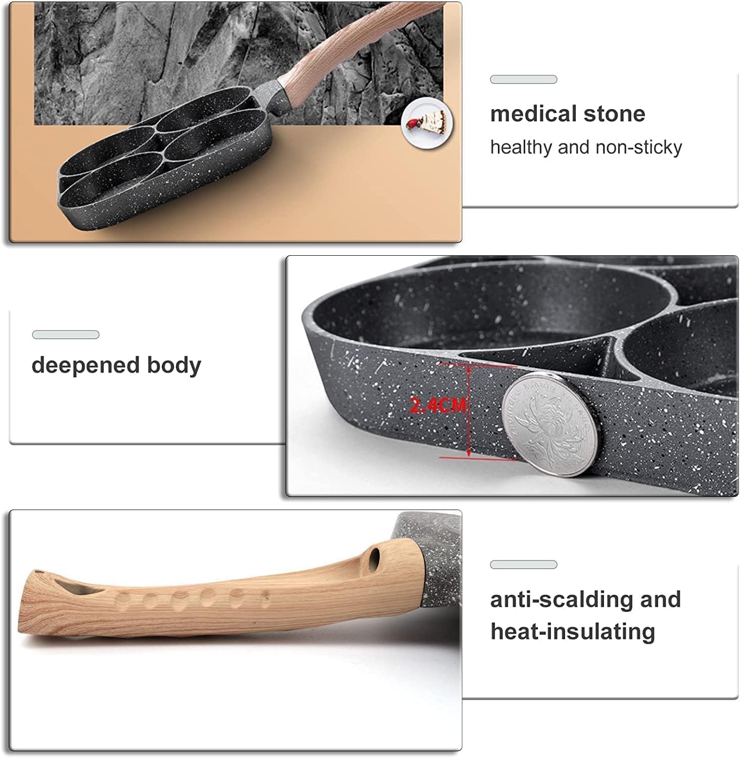 4-in-1 Multi-Functional Non-Stick Frying Pan