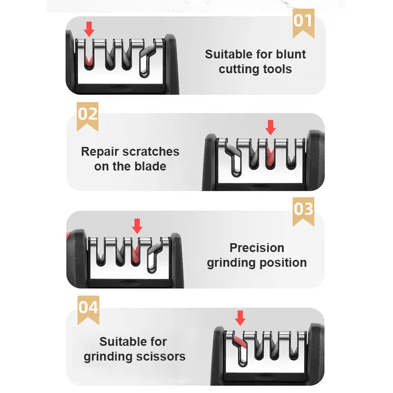 4-in-1 Knife & Scissors Sharpener