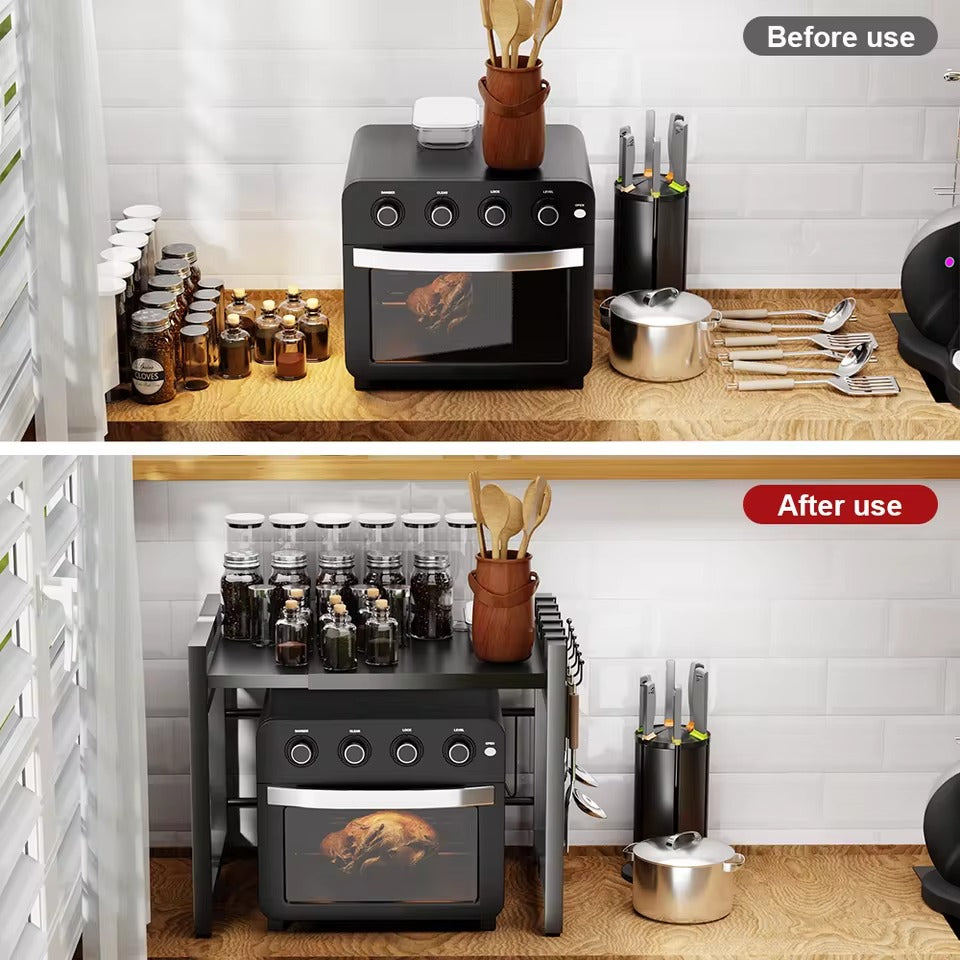 Premium Adjustable Stainless Steel Kitchen Organizer