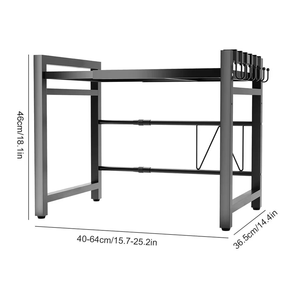 Premium Steel Kitchen Organiser with Spice Shelf
