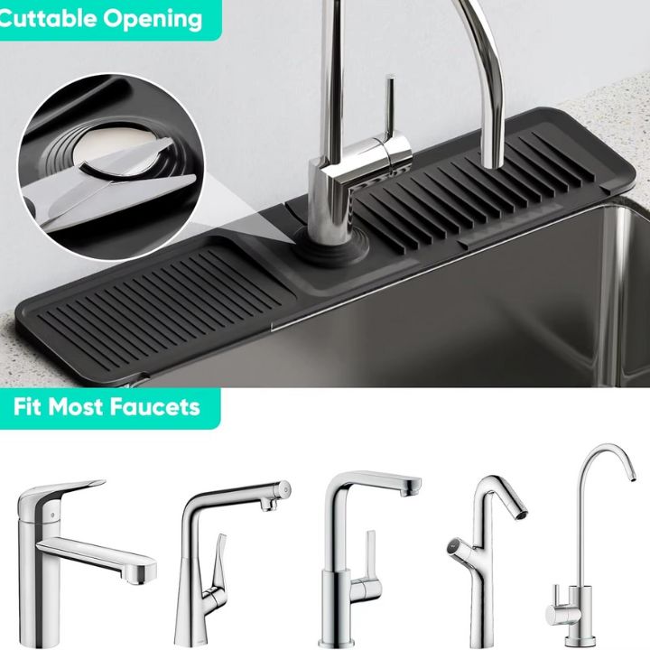 Modern Silicone Sink Splash Guard