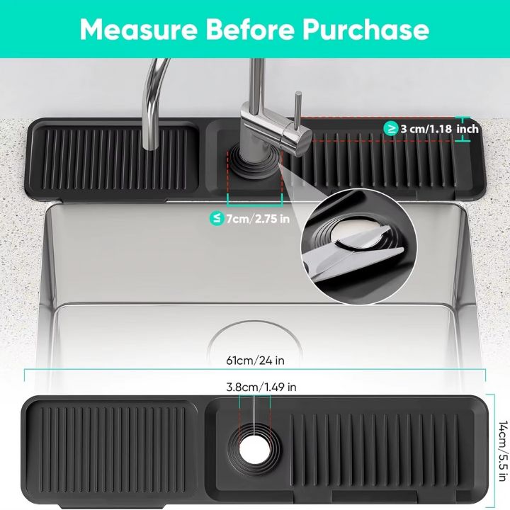 Modern Silicone Sink Splash Guard